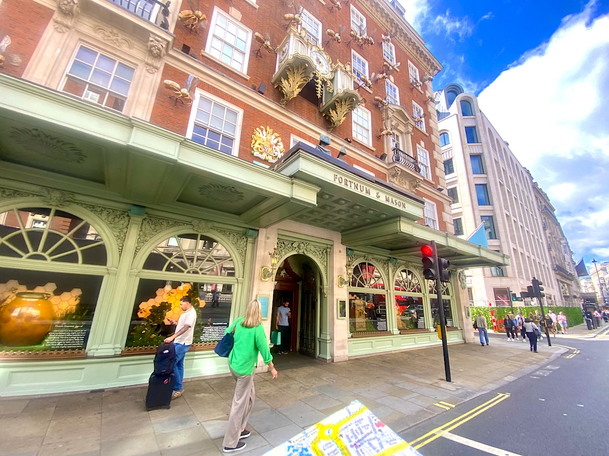 Traditional Shops on Piccadilly Street include Fortnum & Mason